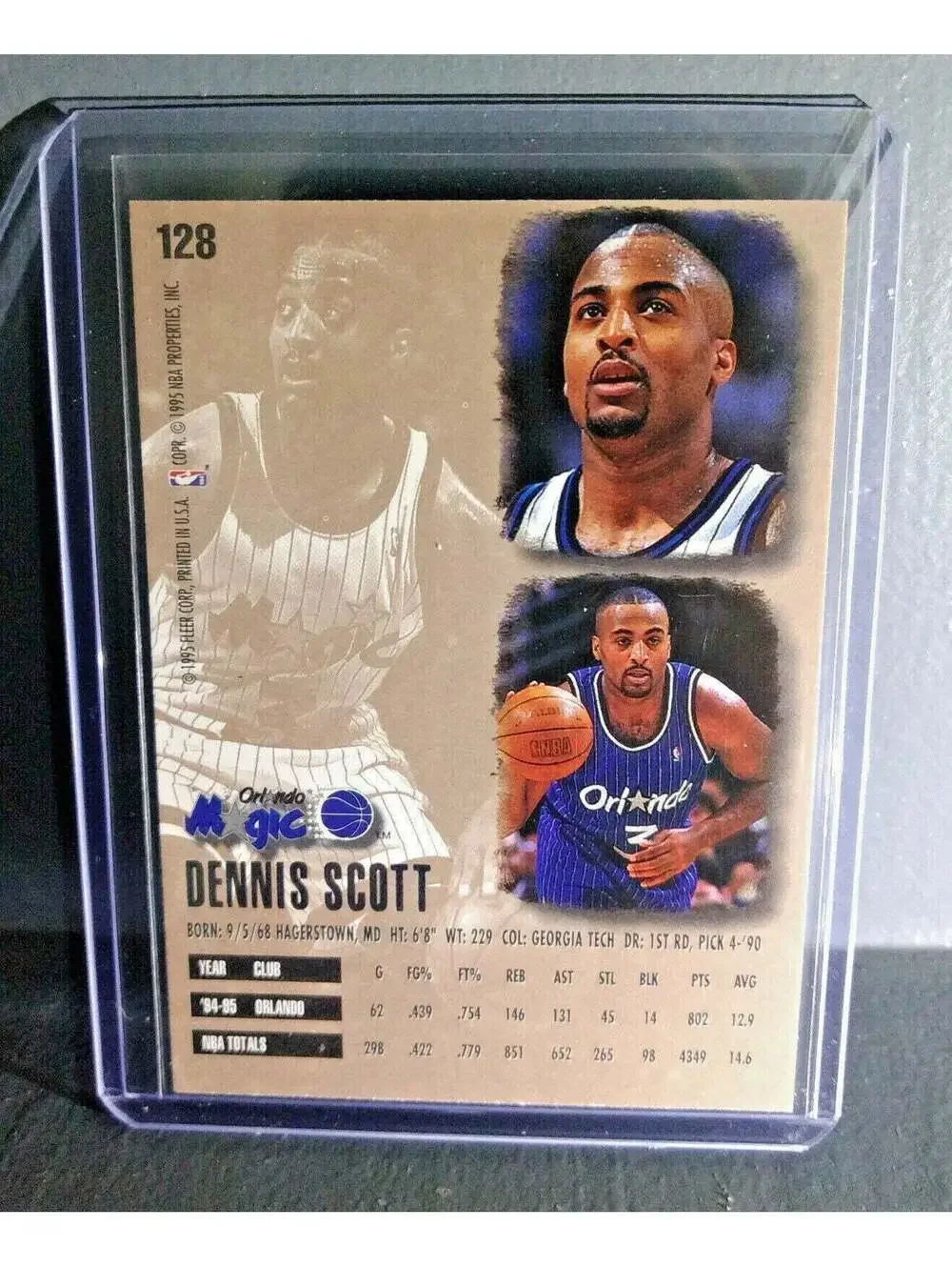 1995-96 Dennis Scott Fleer Ultra #128 Basketball Card